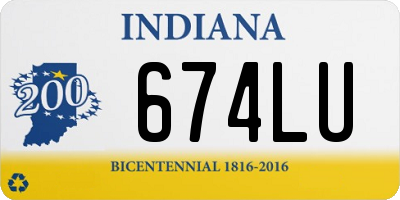 IN license plate 674LU