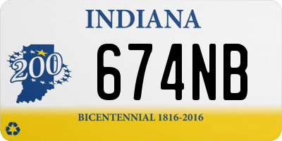 IN license plate 674NB