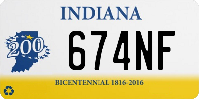 IN license plate 674NF