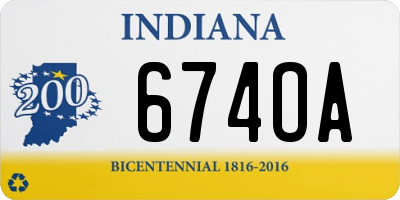 IN license plate 674OA