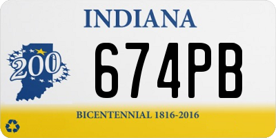 IN license plate 674PB