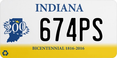 IN license plate 674PS