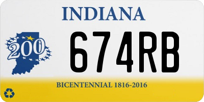 IN license plate 674RB