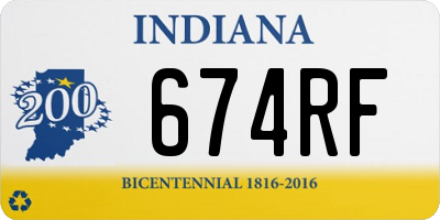 IN license plate 674RF