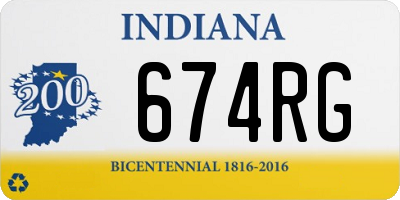 IN license plate 674RG