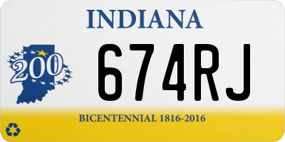 IN license plate 674RJ