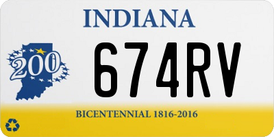 IN license plate 674RV