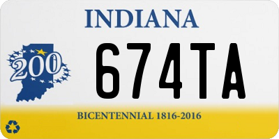 IN license plate 674TA