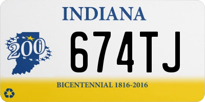 IN license plate 674TJ
