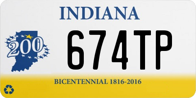 IN license plate 674TP