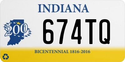 IN license plate 674TQ