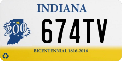 IN license plate 674TV