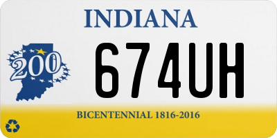 IN license plate 674UH
