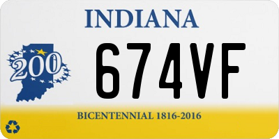 IN license plate 674VF