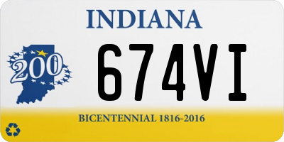 IN license plate 674VI