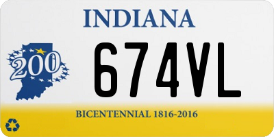 IN license plate 674VL