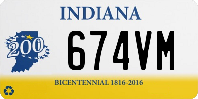 IN license plate 674VM
