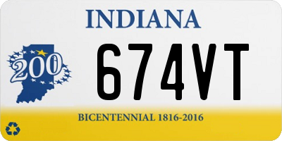 IN license plate 674VT