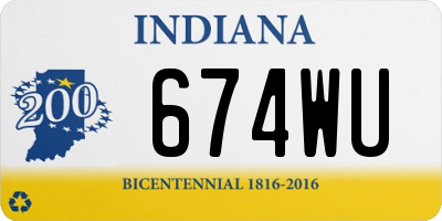 IN license plate 674WU