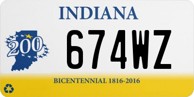 IN license plate 674WZ
