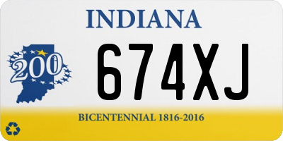IN license plate 674XJ