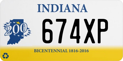 IN license plate 674XP