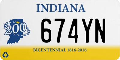 IN license plate 674YN