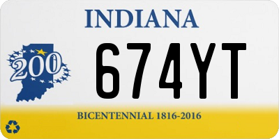 IN license plate 674YT