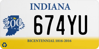 IN license plate 674YU