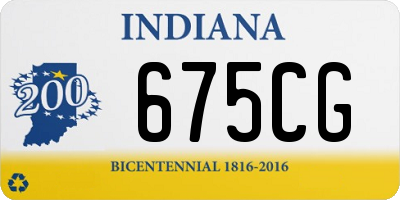 IN license plate 675CG
