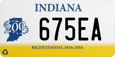 IN license plate 675EA