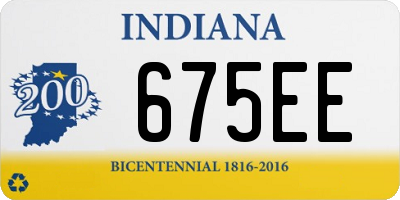 IN license plate 675EE