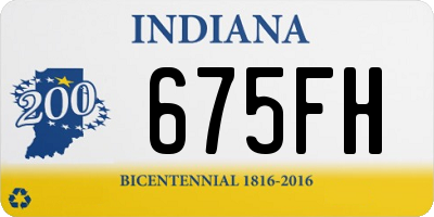 IN license plate 675FH