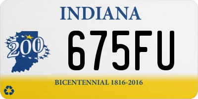 IN license plate 675FU