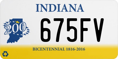 IN license plate 675FV