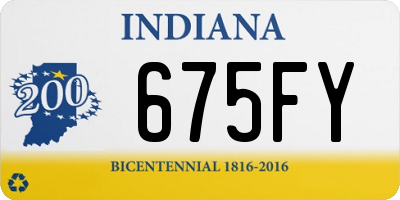 IN license plate 675FY