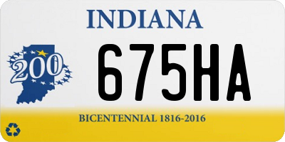 IN license plate 675HA