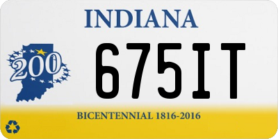 IN license plate 675IT