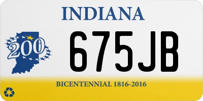 IN license plate 675JB