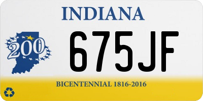 IN license plate 675JF