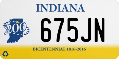 IN license plate 675JN