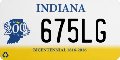 IN license plate 675LG