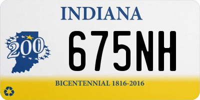 IN license plate 675NH