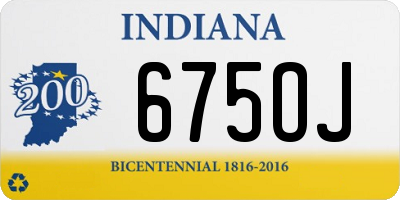 IN license plate 675OJ