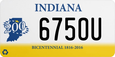 IN license plate 675OU