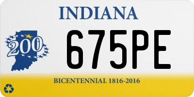 IN license plate 675PE