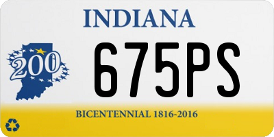 IN license plate 675PS