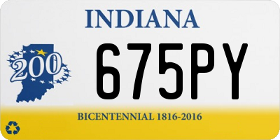 IN license plate 675PY