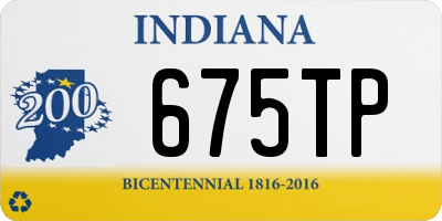 IN license plate 675TP