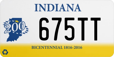 IN license plate 675TT